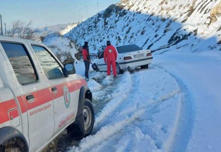 امدادرسانی هلال احمر به ۳۱۰۰ نفر در حوادث جوی