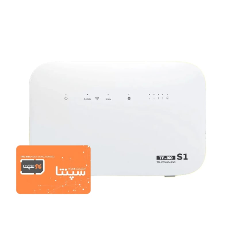 بررسی مودم 4G/TD-LTE سپنتا مدل TF-I60 S1 به همراه 80 گیگ شش ماهه