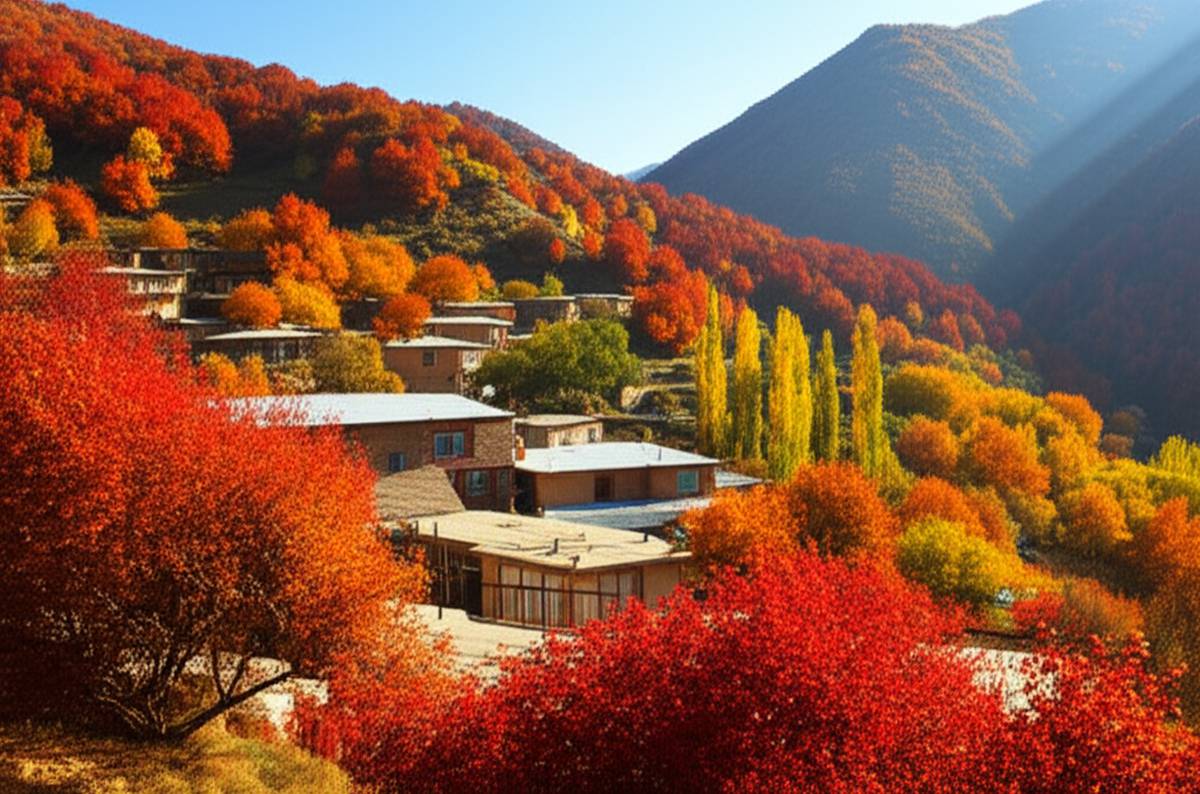 بهترین روستاهای پاییزی اطراف تهران | سفر ۱ روزه رویایی